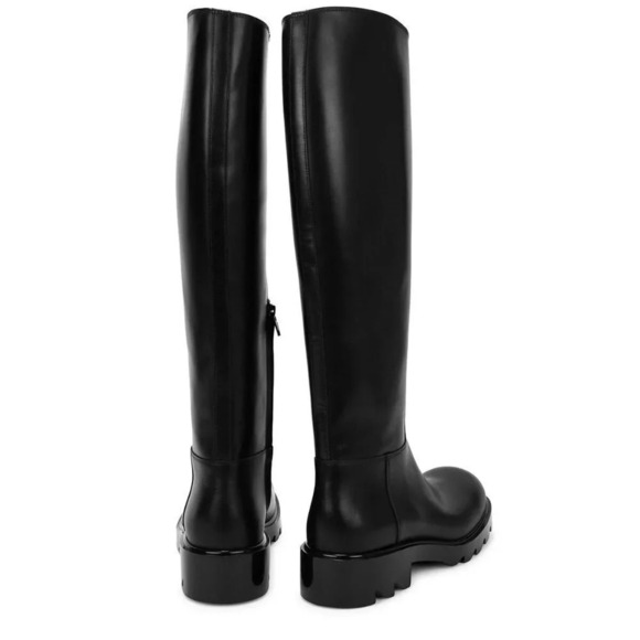 Bottega Veneta Strut Leather Knee High Boots in Black 39.5 With Box Womens - Picture 15 of 16